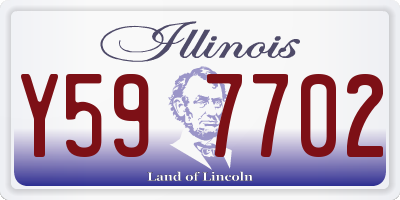 IL license plate Y597702