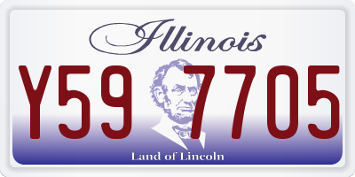 IL license plate Y597705