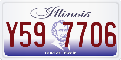 IL license plate Y597706