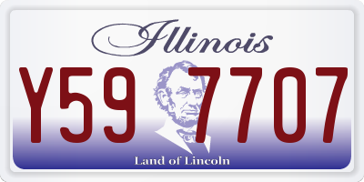 IL license plate Y597707