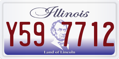 IL license plate Y597712