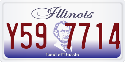 IL license plate Y597714