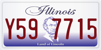 IL license plate Y597715