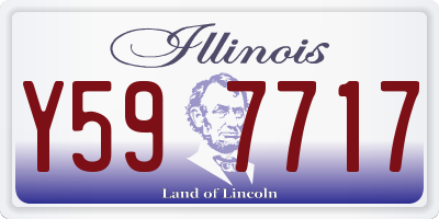 IL license plate Y597717