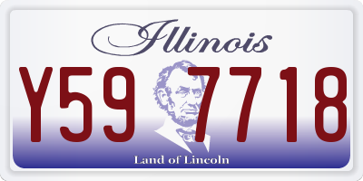 IL license plate Y597718