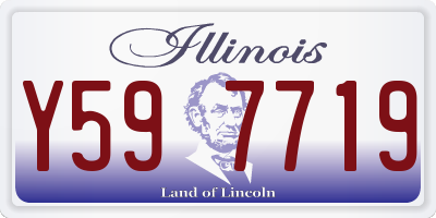IL license plate Y597719