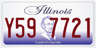 IL license plate Y597721