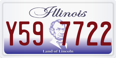 IL license plate Y597722