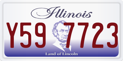 IL license plate Y597723
