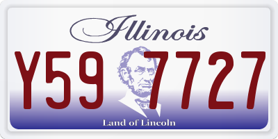 IL license plate Y597727