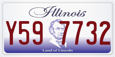 IL license plate Y597732