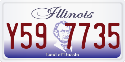 IL license plate Y597735