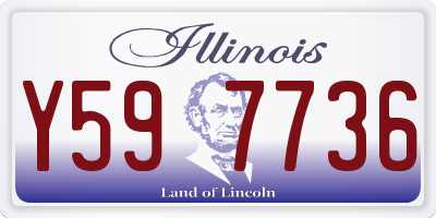 IL license plate Y597736