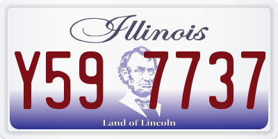 IL license plate Y597737