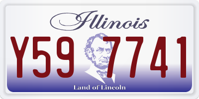 IL license plate Y597741