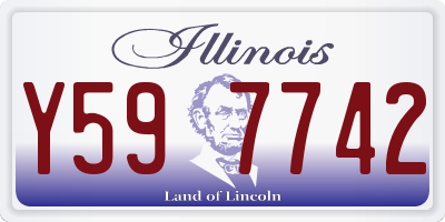 IL license plate Y597742