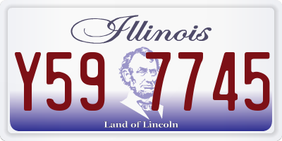 IL license plate Y597745