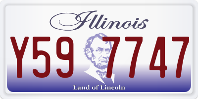 IL license plate Y597747