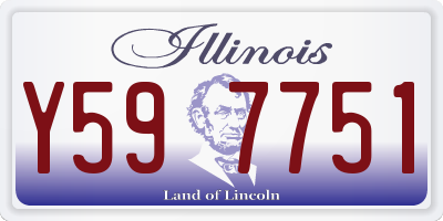 IL license plate Y597751