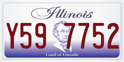 IL license plate Y597752
