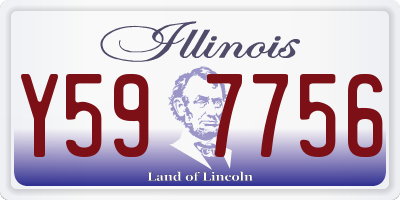IL license plate Y597756