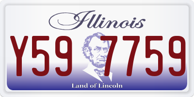 IL license plate Y597759