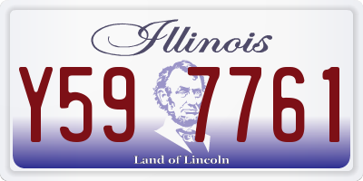 IL license plate Y597761