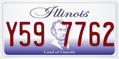 IL license plate Y597762