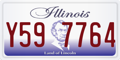 IL license plate Y597764