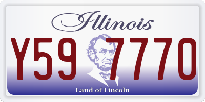 IL license plate Y597770