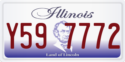 IL license plate Y597772