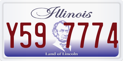 IL license plate Y597774