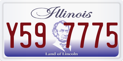 IL license plate Y597775