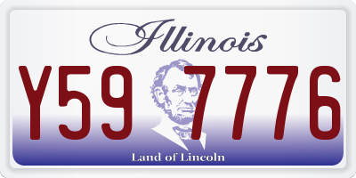 IL license plate Y597776