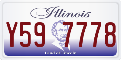 IL license plate Y597778