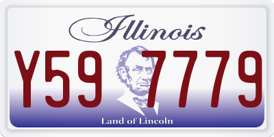IL license plate Y597779