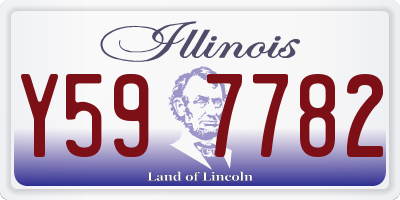 IL license plate Y597782