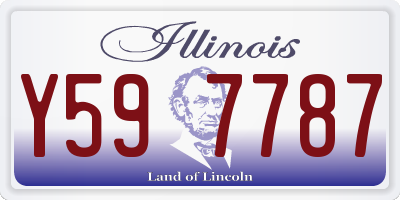 IL license plate Y597787