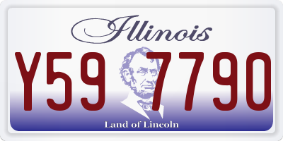 IL license plate Y597790