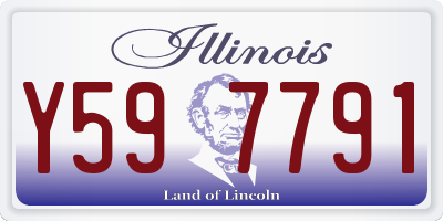 IL license plate Y597791
