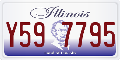 IL license plate Y597795