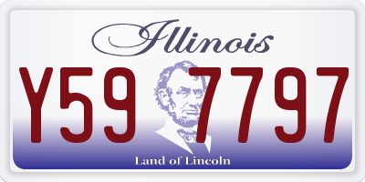 IL license plate Y597797