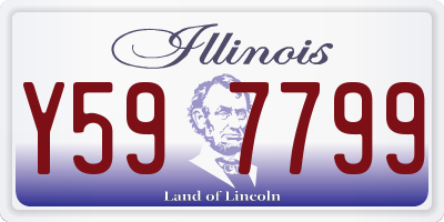 IL license plate Y597799