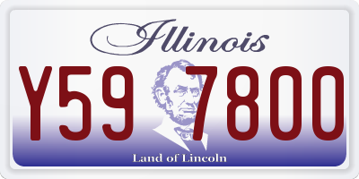 IL license plate Y597800