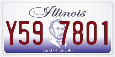 IL license plate Y597801