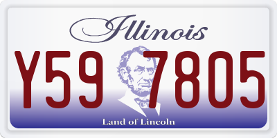 IL license plate Y597805