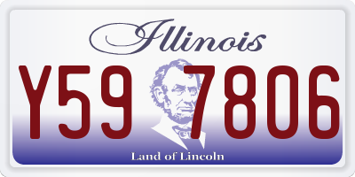 IL license plate Y597806