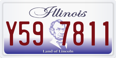 IL license plate Y597811