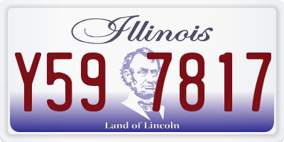 IL license plate Y597817