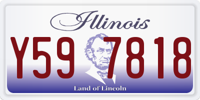 IL license plate Y597818